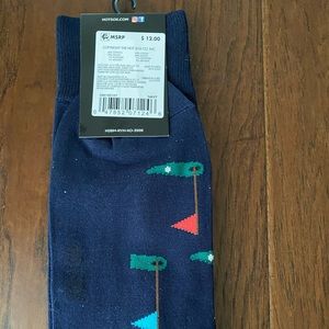 Navy golf socks